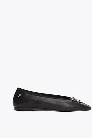 Tommy Hilfiger Ballerina aus Leder mit TH-Monogramm