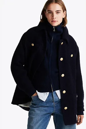 Tommy Hilfiger Relaxed Fit Bouclé-Shacket aus Wollmix