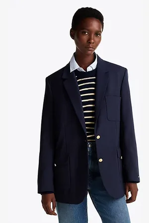 Tommy Hilfiger Relaxed Fit Blazer aus Wollmix