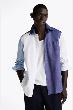 Tommy Hilfiger Relaxed Fit Oxford-Hemd mit Color Block-Design