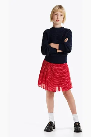 Tommy Hilfiger Minirock mit Falten und Stern-Print