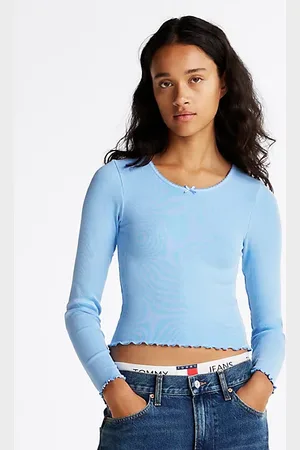 Tommy Hilfiger Slim Fit Langarmshirt mit Bogenkanten