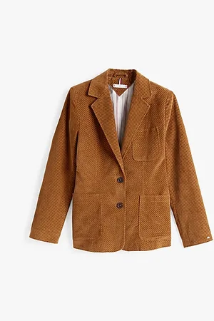 Tommy Hilfiger Einreihiger Slim Fit Blazer aus Cord