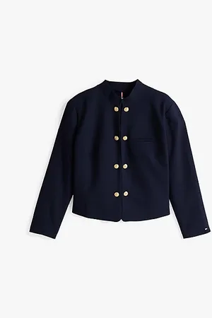 Tommy Hilfiger Curve Slim Fit Blazer mit Mandarinkragen