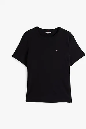 Tommy Hilfiger Curve Slim Fit T-Shirt mit aufgestickter Flag
