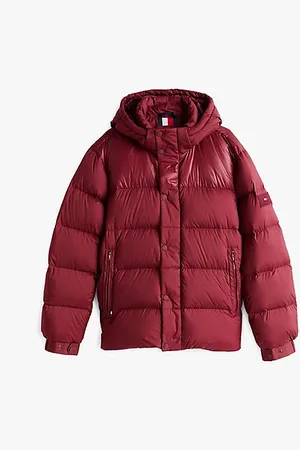 Tommy Hilfiger Daunengefüllte Puffer-Jacke mit Kapuze