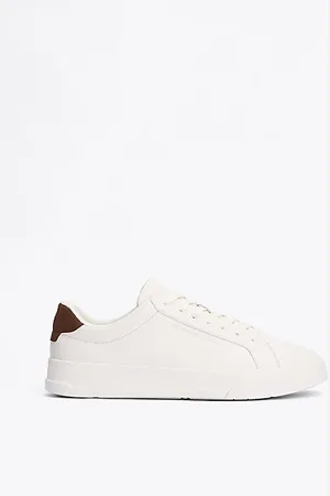 Tommy Hilfiger Court-Sneaker aus Leder mit Kontrast-Ferse