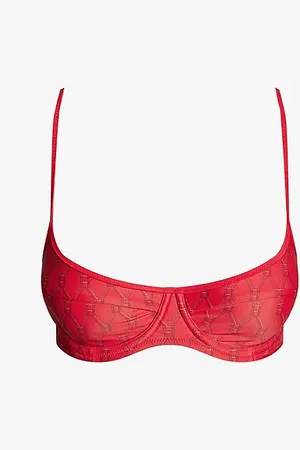 Tommy Hilfiger Balconette-Bikinioberteil mit Bügel und Print