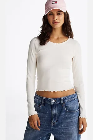 Tommy Hilfiger Slim Fit Langarmshirt mit Bogenkanten