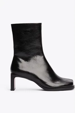Tommy Hilfiger Stiefelette aus Leder mit Square Toe