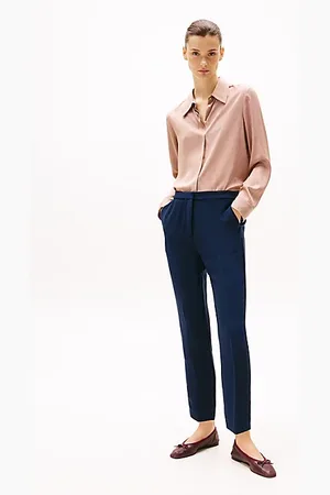 Tommy Hilfiger Slim Fit Pull-On-Krepp-Hose