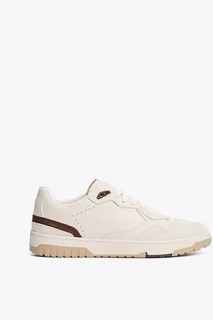 Tommy Hilfiger Basketball-Sneaker aus Leder mit Strukturmix