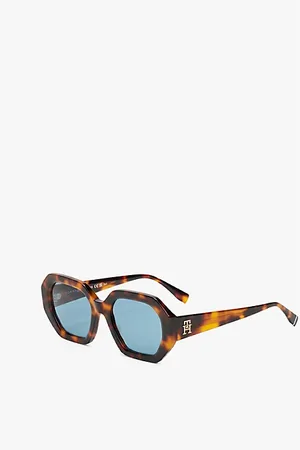 Tommy Hilfiger Sechseckige Sonnenbrille mit TH-Monogramm