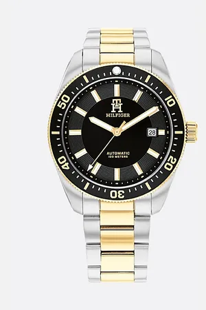 Tommy Hilfiger Uhr mit TH-Monogramm und vergoldetem Armband