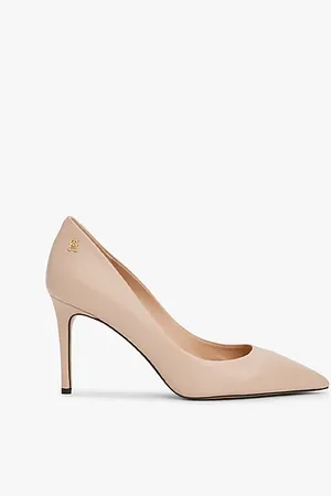 Tommy Hilfiger Spitzer Pumps aus Leder mit TH-Monogramm