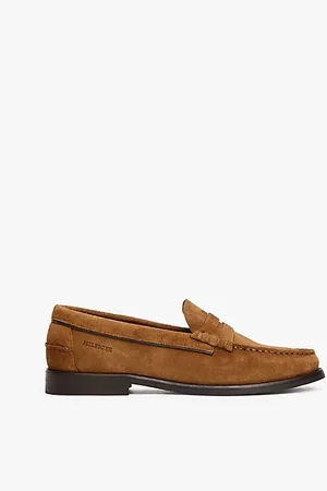Tommy Hilfiger Loafer aus Wildleder mit Logo-Prägung