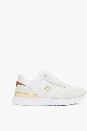 Tommy Hilfiger Leder-Sneaker mit Metallic-Detail