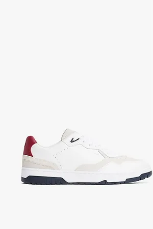 Tommy Hilfiger Basketball-Sneaker aus Leder mit Strukturmix
