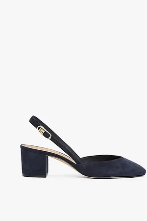 Tommy Hilfiger Wildleder-Slingback mit Blockabsatz