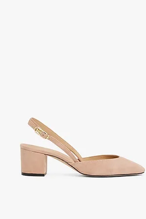 Tommy Hilfiger Wildleder-Slingback mit Blockabsatz