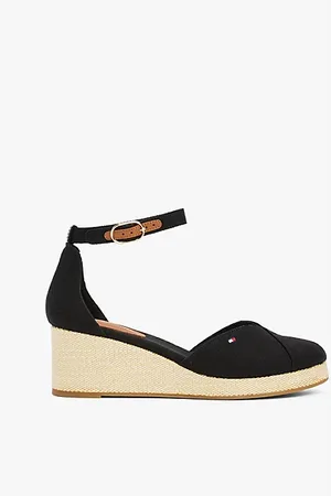 Tommy Hilfiger Canvas-Sandale mit Espadrille-Keilabsatz
