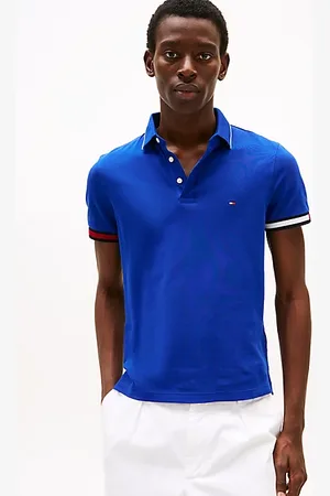 Tommy Hilfiger Slim Fit Poloshirt mit Tommy-Bündchen
