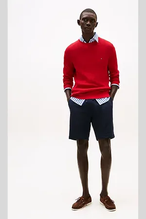 Tommy Hilfiger Sweat-Shorts mit aufgestickter Flag