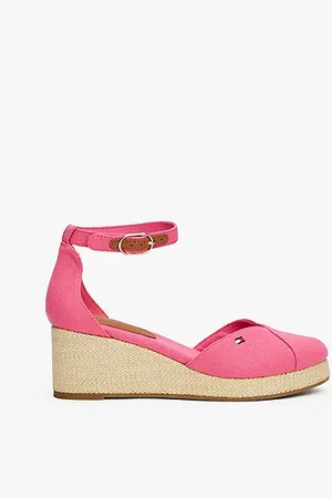 Tommy Hilfiger Canvas-Sandale mit Espadrille-Keilabsatz
