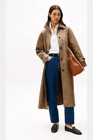 Tommy Hilfiger Einreihiger Relaxed Fit Regenmantel