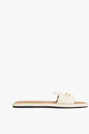 Tommy Hilfiger Pantolette aus Leder mit Horsebit-Highlight