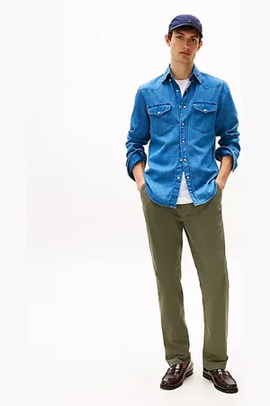 Tommy Hilfiger 1985 Denton Straight Fit Chinos aus Pima-Baumwolle