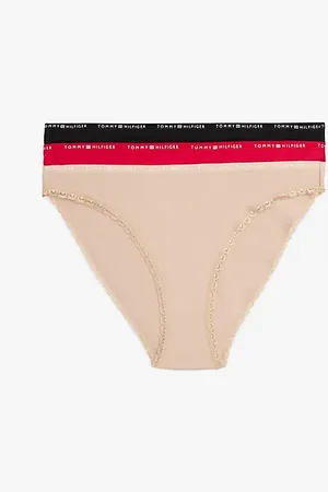 Tommy Hilfiger 3er-Pack Slips mit Spitzenbesatz