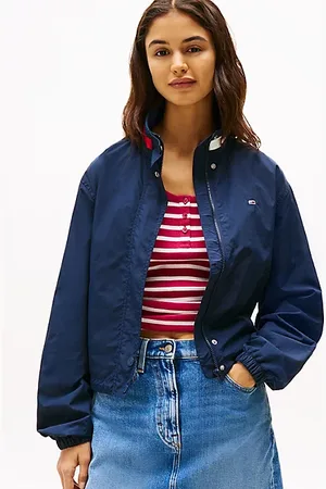 Tommy Hilfiger Wasserabweisende Jacke mit Logo-Kragen
