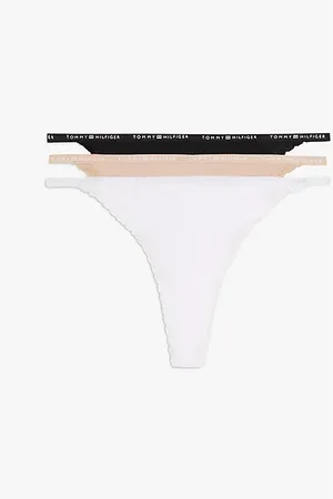 Tommy Hilfiger 3er-Pack Mikrofaser-Strings mit Spitze