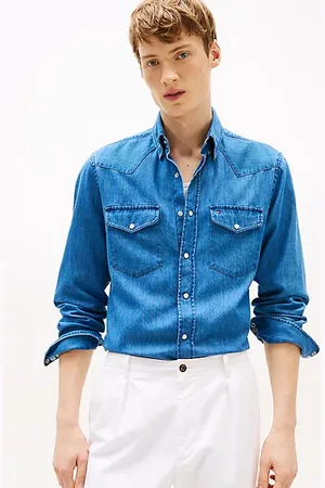 Tommy Hilfiger Regular Fit Hemd aus Western-Denim