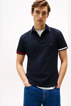 Tommy Hilfiger Slim Fit Poloshirt mit Tommy-Bündchen