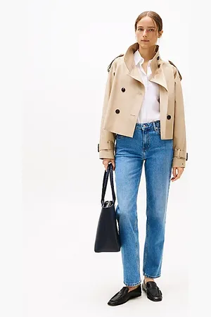 Tommy Hilfiger Straight Leg Jeans mit Fade-Effekt und mittelhohem Bund