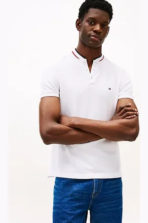 Tommy Hilfiger Slim Fit Poloshirt mit Mandarinkragen
