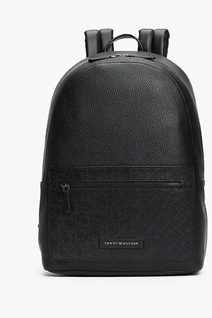 Tommy Hilfiger Genarbter Rucksack mit TH-Monogramm