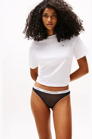 Tommy Hilfiger Spitzen-Slip mit Logo-Taillenbund