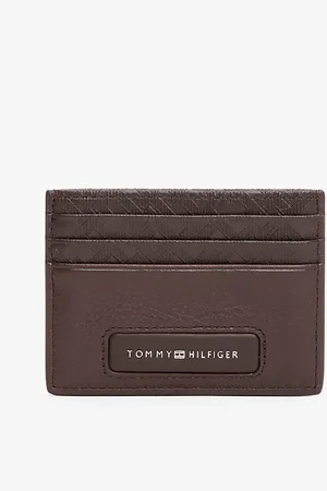 Tommy Hilfiger Kreditkartenetui aus Leder mit TH-Monogramm