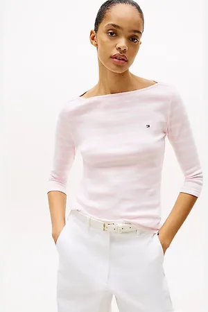 Tommy Hilfiger Slim Fit T-Shirt mit U-Boot-Ausschnitt