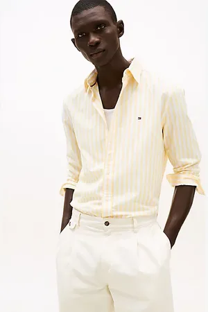 Tommy Hilfiger TH Flex gestreiftes Regular Fit Hemd