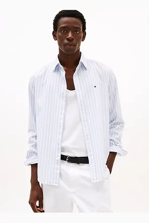 Tommy Hilfiger TH Flex gestreiftes Regular Fit Hemd
