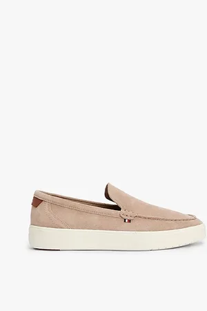 Tommy Hilfiger Slipper-Loafer aus Wildleder mit Branding