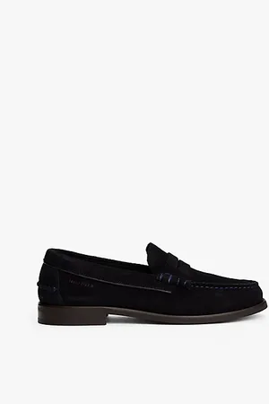 Tommy Hilfiger Loafer aus Wildleder mit Logo-Prägung
