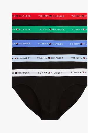 Tommy Hilfiger 5er-Pack Signature Slips mit Logo-Taillenbund