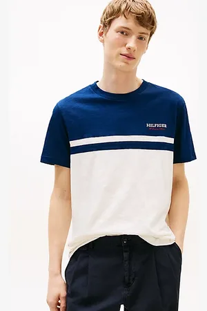 Tommy Hilfiger T-Shirt mit Color Block und Monotype-Logo