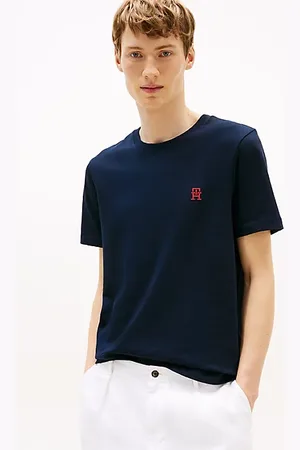 Tommy Hilfiger T-Shirt mit Kontrast-Monogramm-Stickerei