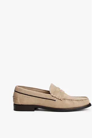Tommy Hilfiger Loafer aus Wildleder mit Logo-Prägung